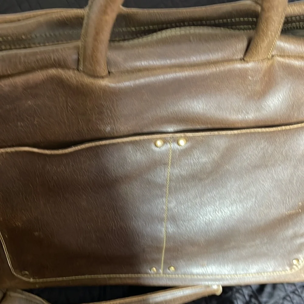 Matt and Nat sustainable & eco friendly vegan deep brown briefcase